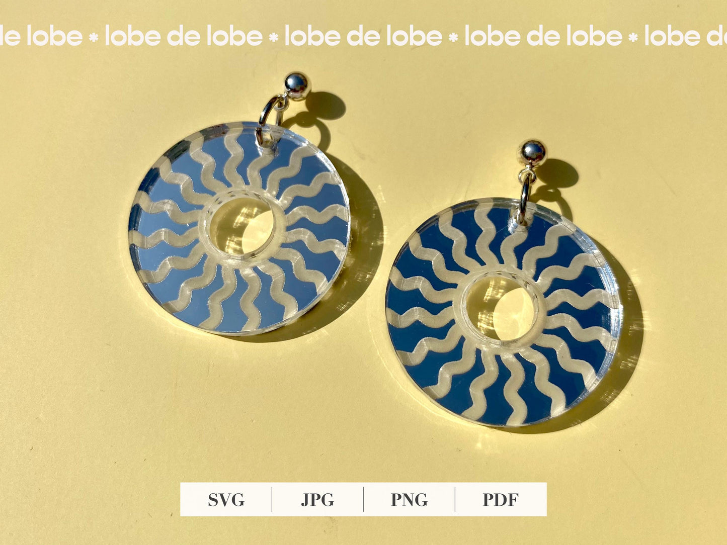 Summer Beach Coastal Bundle Laser Engraved Earrings Digital Download