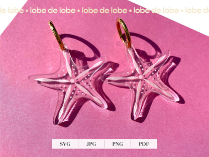 Summer Beach Ocean Bundle Laser Engraved Earrings Digital Download